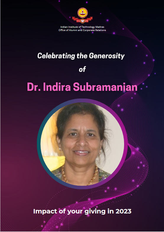 Dr. Indira Subramanian