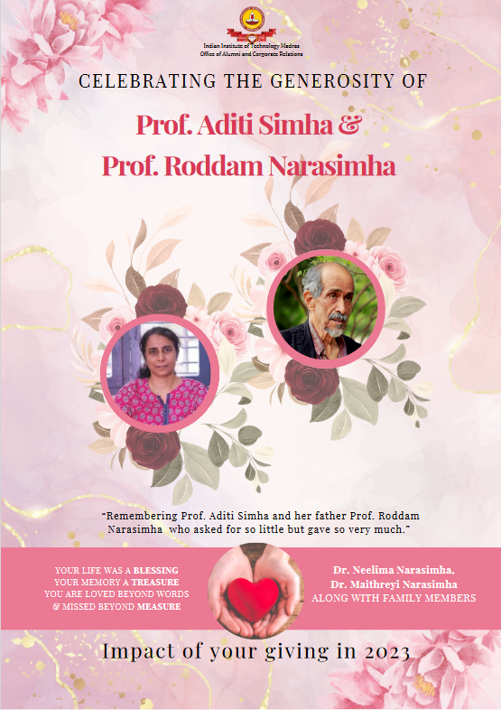 Prof. Aditi Simha & Prof. Roddam Narasimha
