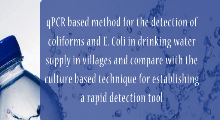 qPCR based method for the detection of coliforms and E Coli in drinking water
