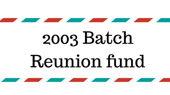 2003 Batch Crystal Reunion fund
