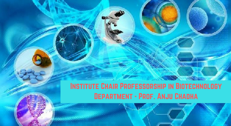 Institute Chair Professorship in  Biotechnology Dept - Prof. Anju Chadha