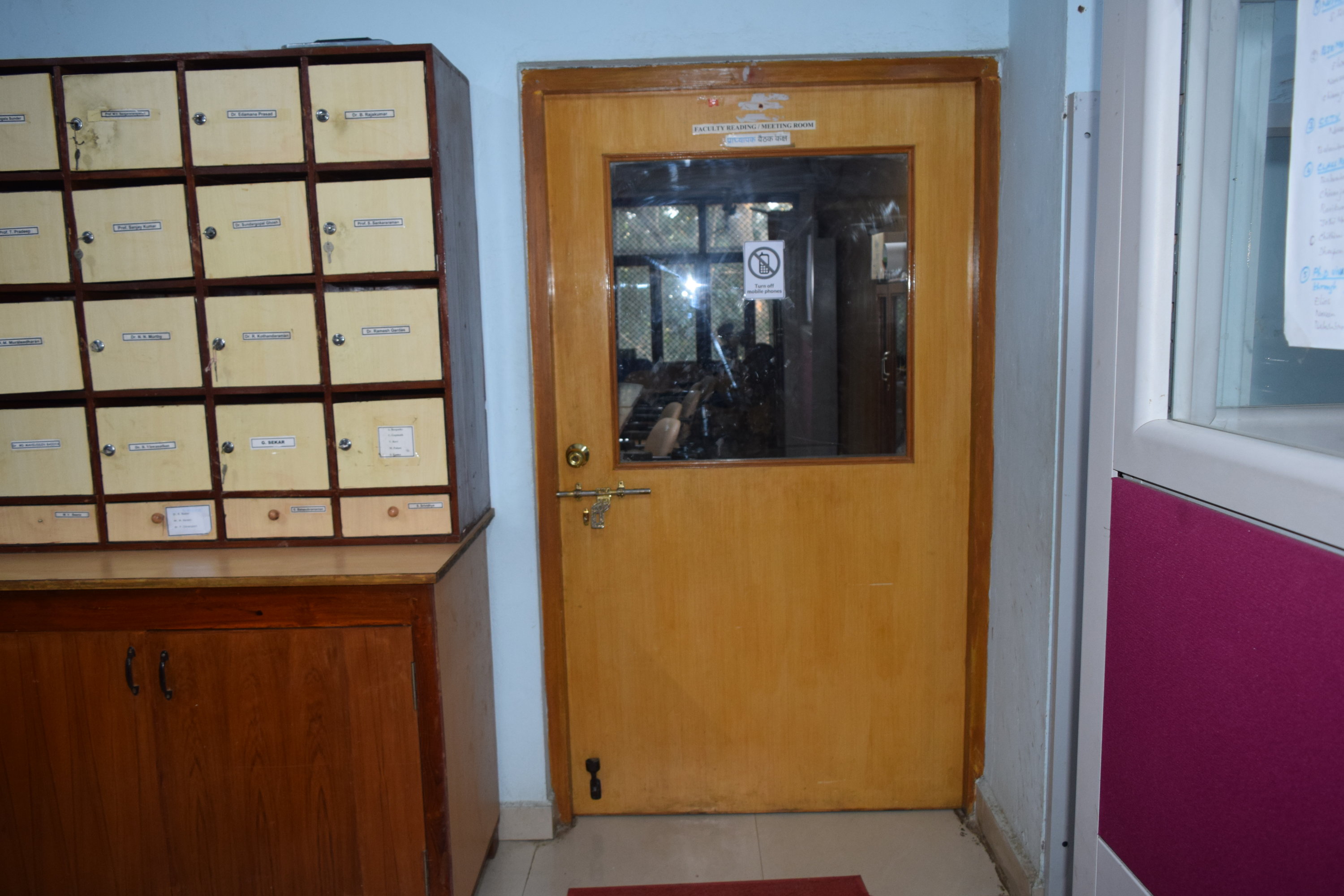 Conference Hall No. 210 in Department of Chemistry