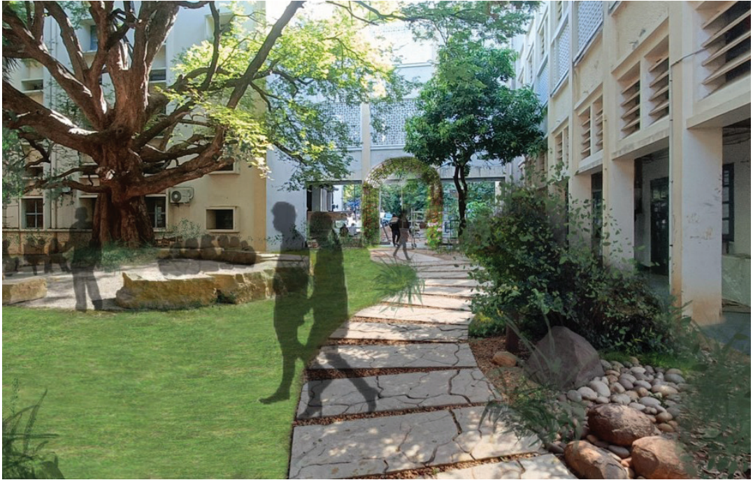 Campus Beautification 3 - Sacred Gardens in Humanities and Sciences Block