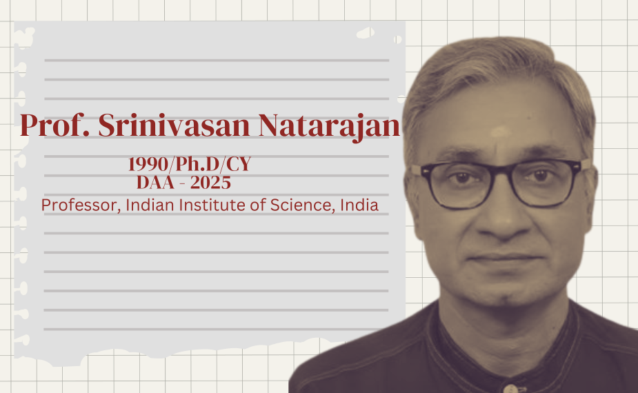 The Journey of Prof. Srinivas Natrajan The Journey of Prof. Srinivas Natrajan