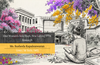 One Woman's Solo Start, Now Lifting IITM Research: Ms. Susheela Kapaleaswaran