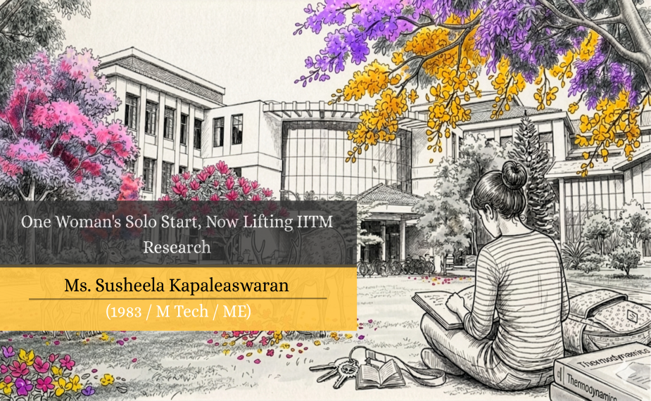 One Woman's Solo Start, Now Lifting IITM Research: Ms. Susheela Kapaleaswaran