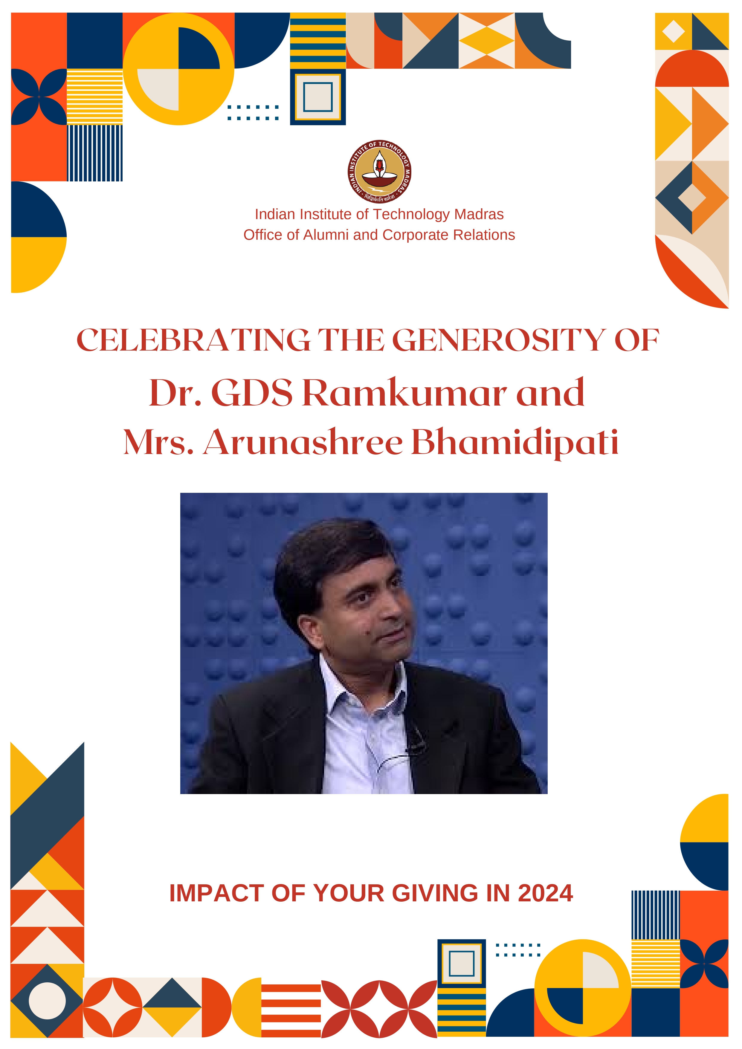 Dr. GDS Ramkumar AND Mrs. Arunashree Bhamidipati