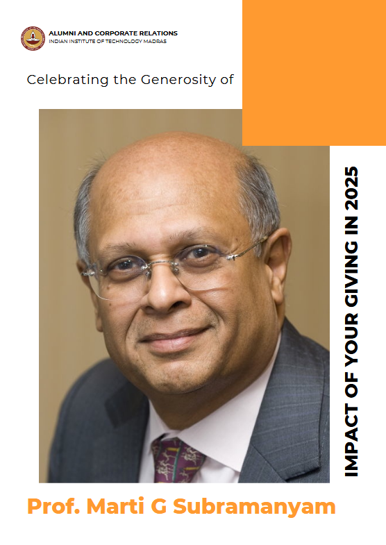 Prof. Marti G Subramanyam